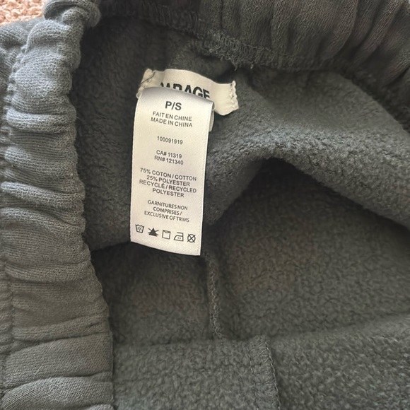 Garage Green Sweatpants with Elastic Waistband - Picture 5 of 6